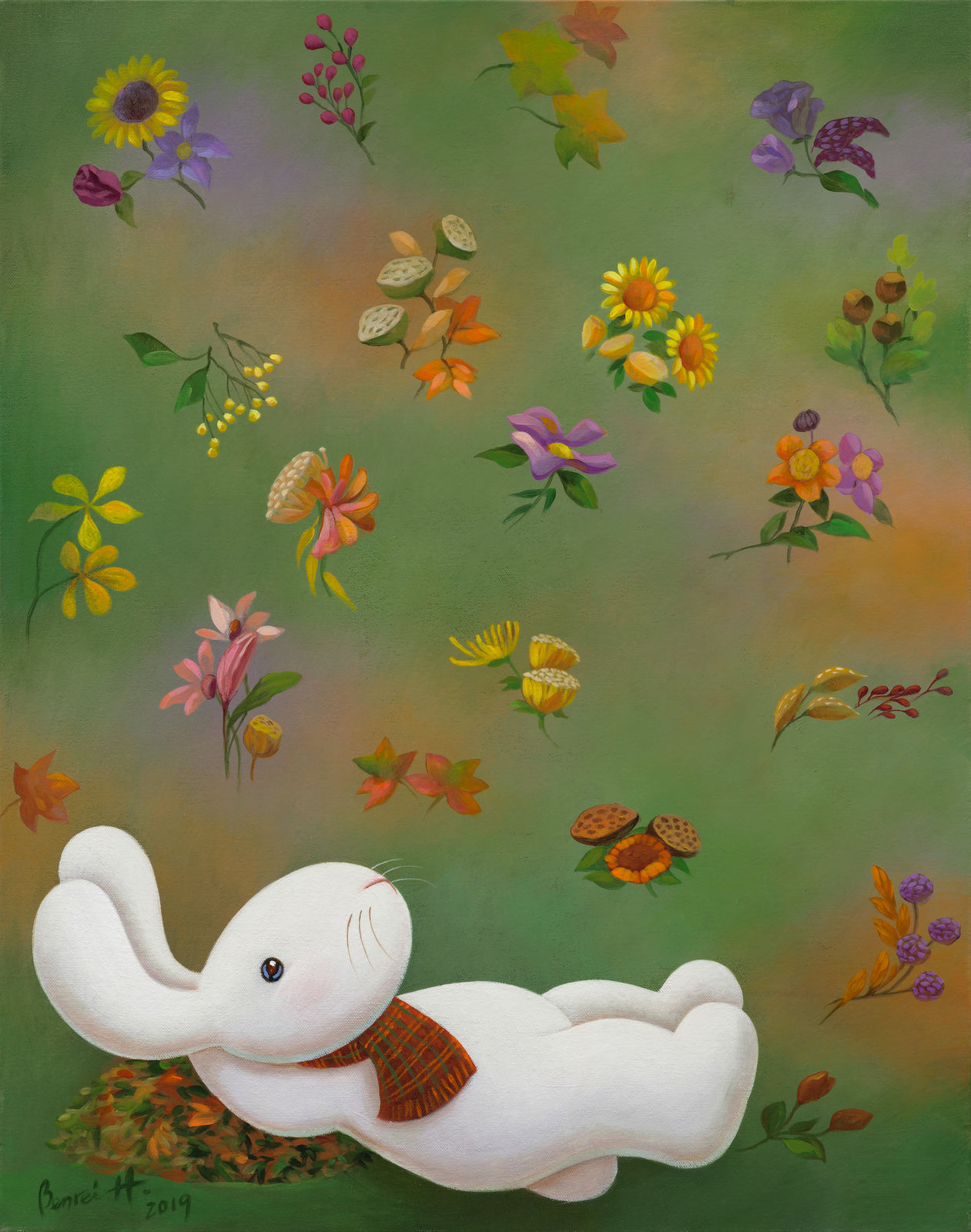 黃本蕊 Benrei HUANG, 一樣風景兩季心情：秋天 Mood board: Autumn, 2019