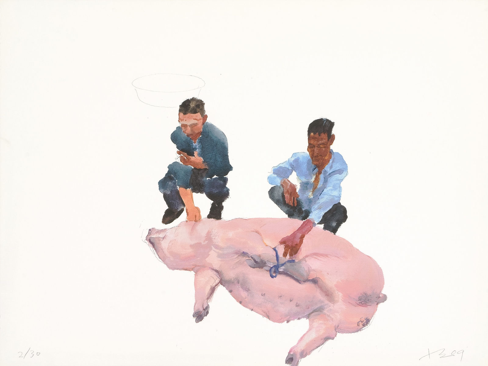 劉小東 LIU Xiaodong, 守 Watching Over, 2009