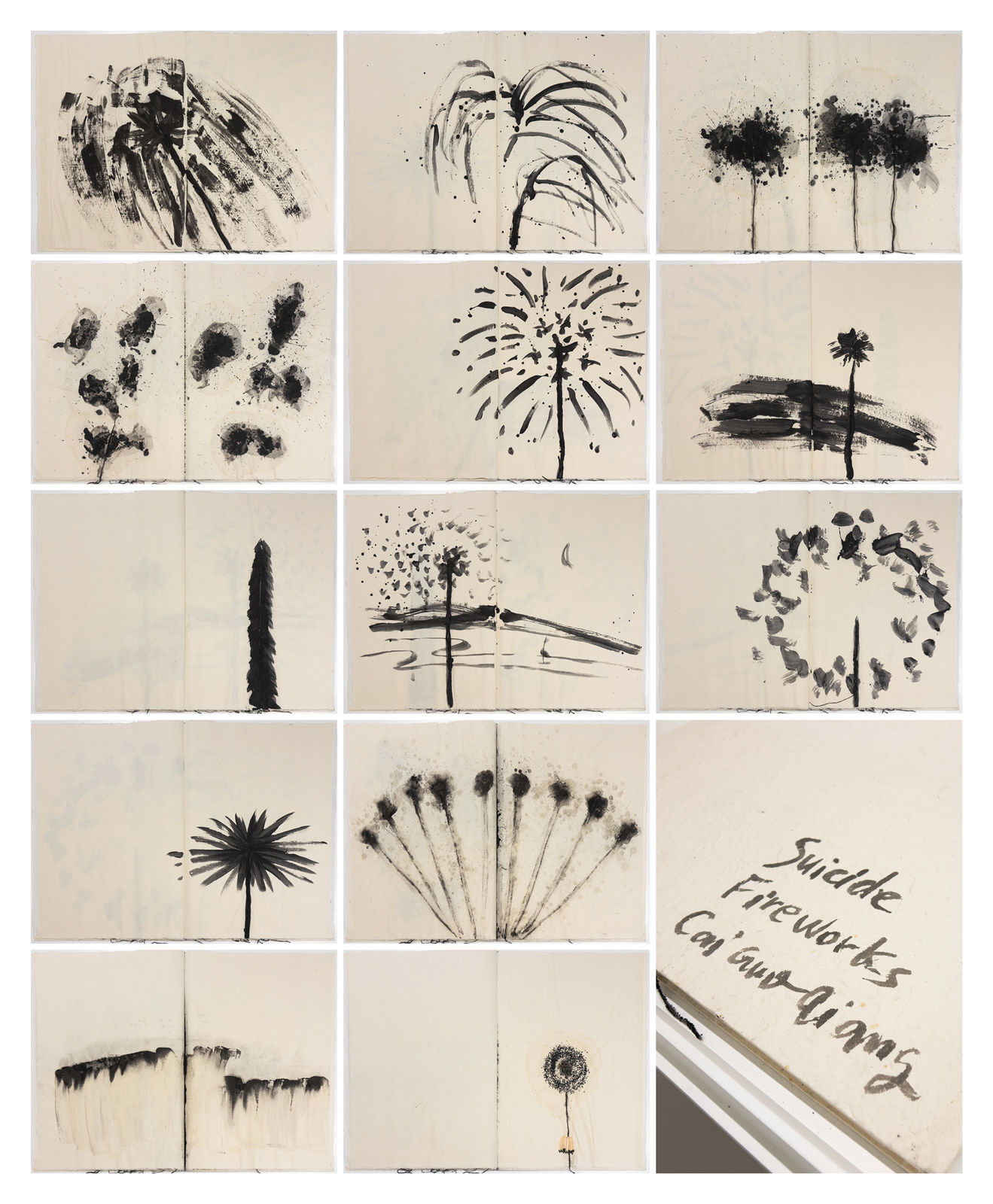 蔡國強 CAI Guo-Qiang, 危險書 Danger Book: Suicide Fireworks, 2007