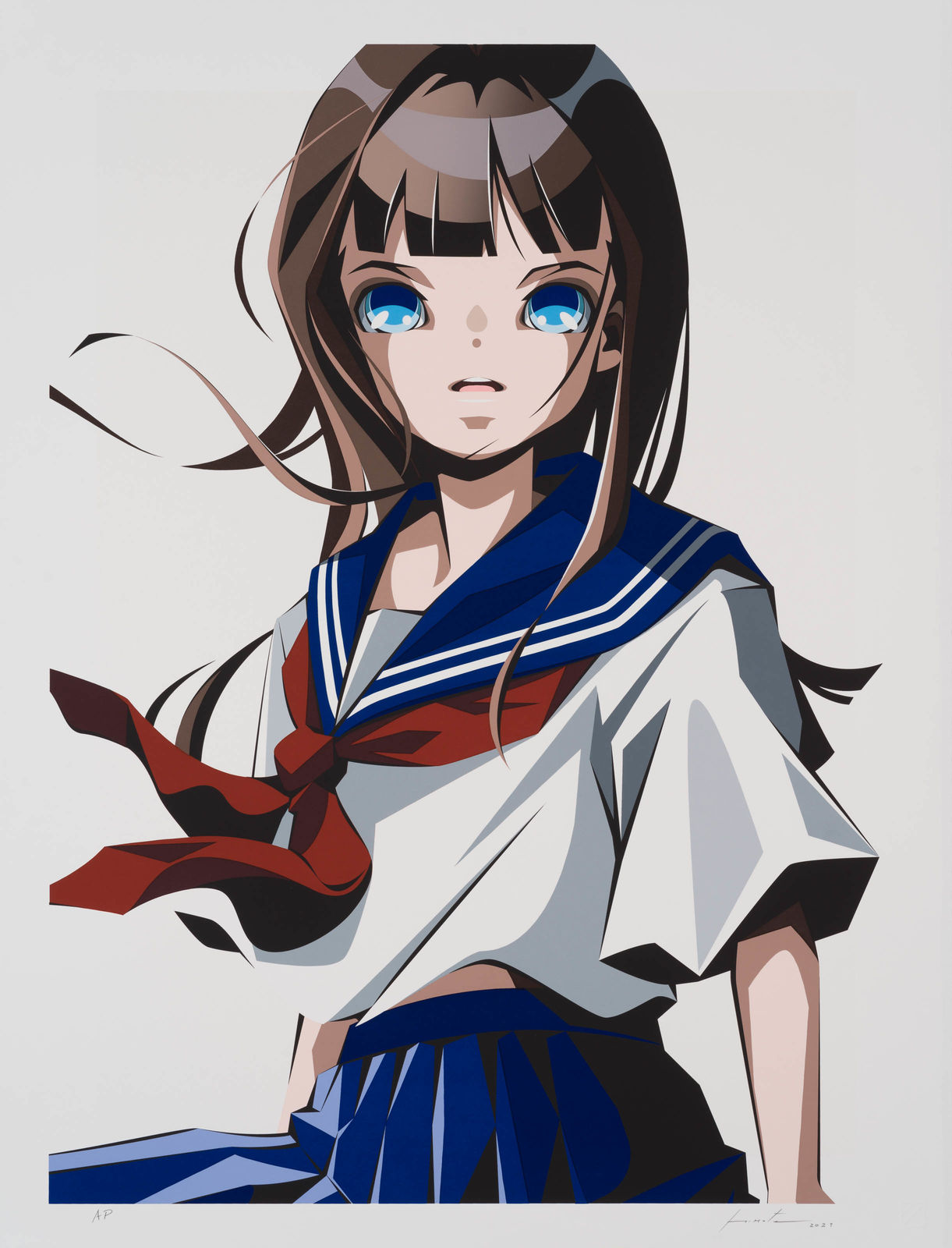 松浦浩之 Hiroyuki Matsuura, Play at The Lost Moment (silkscreen), 2022