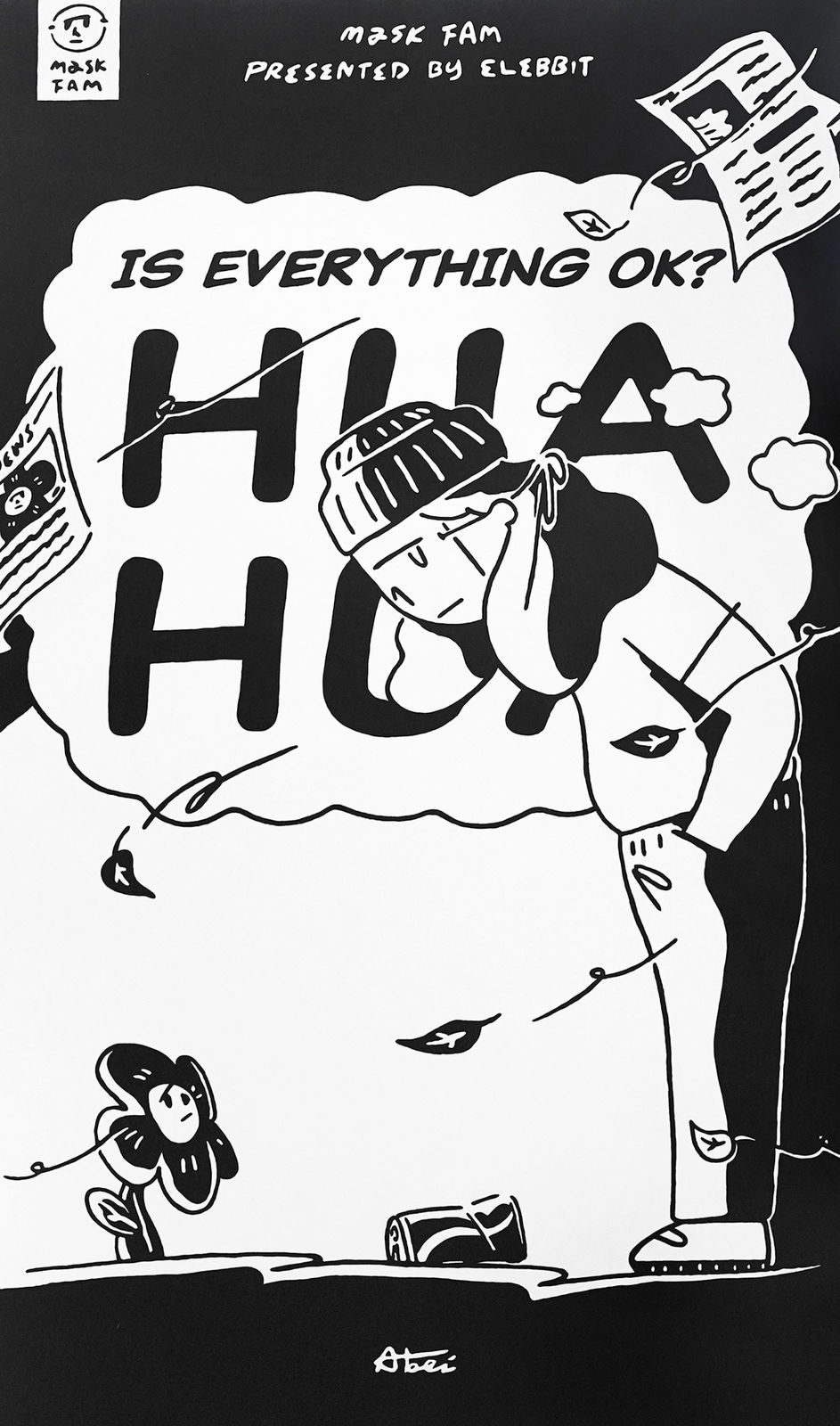 劉正堃 Abei LIU, COMIC BOOK SERIES IS EVERYTHING OK? HUA HUA, 2021
