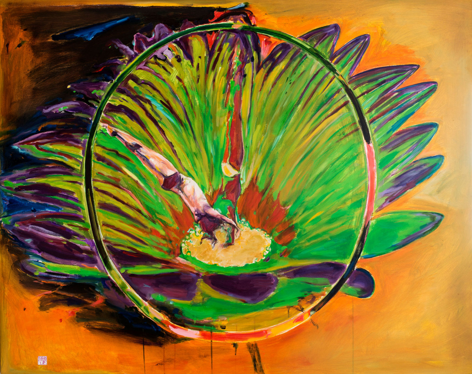 顧福生 Fu-Sheng KU, 七彩環 Ring of Color, 2014