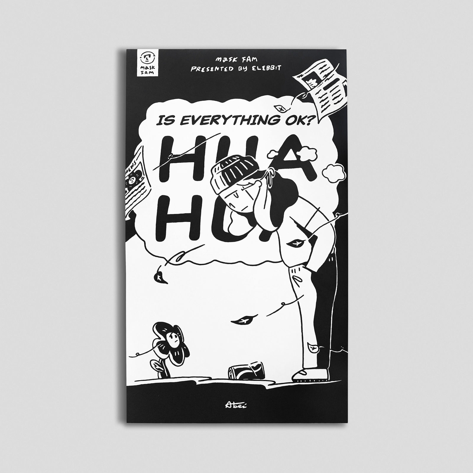 劉正堃 Abei LIU, COMIC BOOK SERIES IS EVERYTHING OK? HUA HUA, 2021