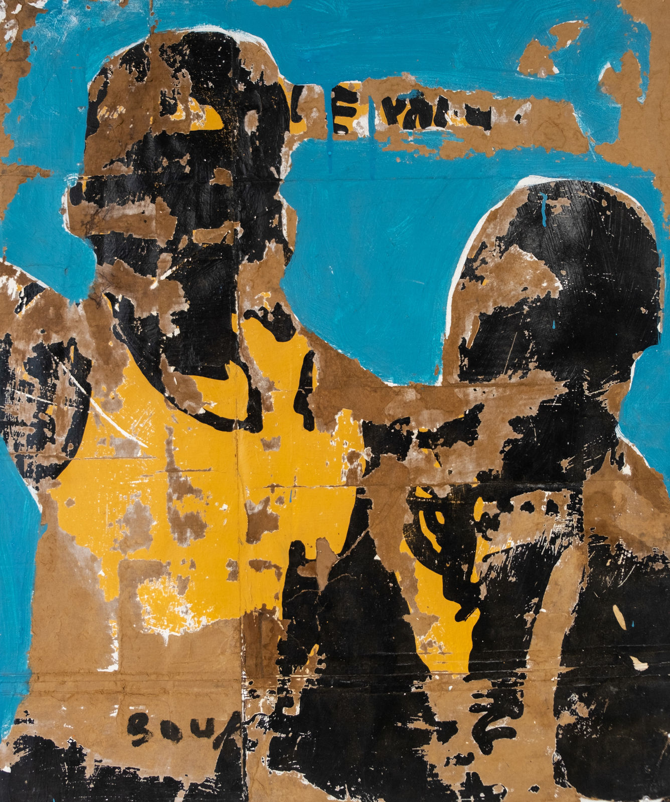 Armand Boua, Young people from Yopougon Gesco Abidjan – Deux frères en orange et bleu Armand Boua, 2020