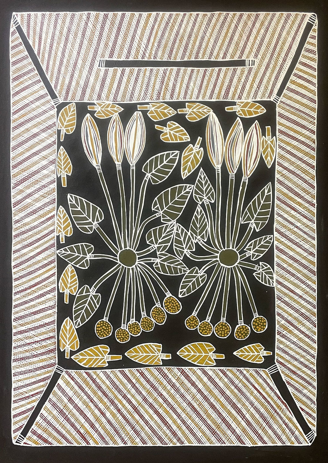 Joy Burruna, Dhulumburrk (Waterlily), 2023