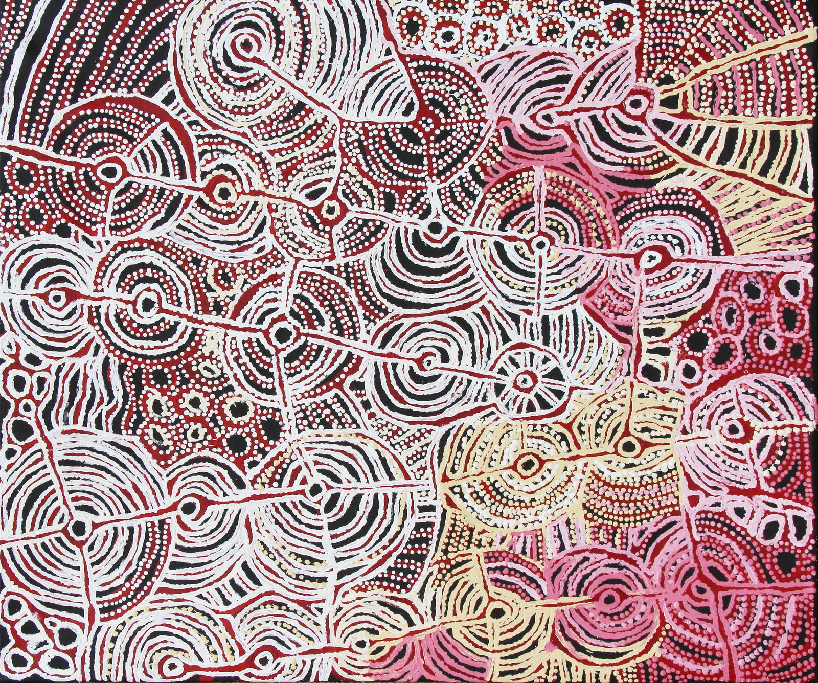 Maringka Burton, Anamaruku Tjuta (Many Caterpillars), 2022