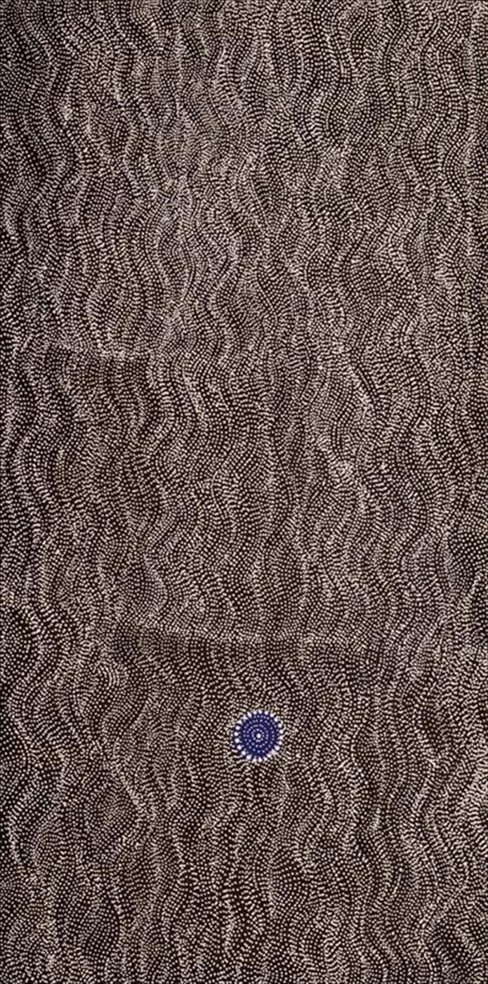 Justinna Napaljarri Sims, Yanjirlpirri or Napaljarri- Warnu Jukukurrpa (Seven Sisters Dreaming), 2020