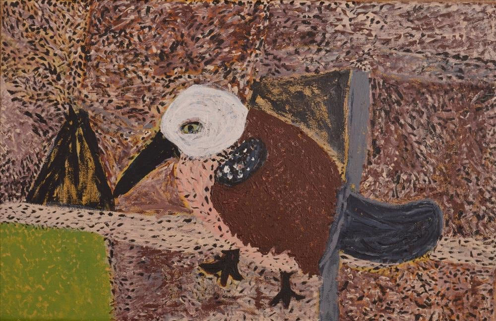 Jane Mervin, Tjulpu Nyaranyi Kutju - One Bird Standing, 2016