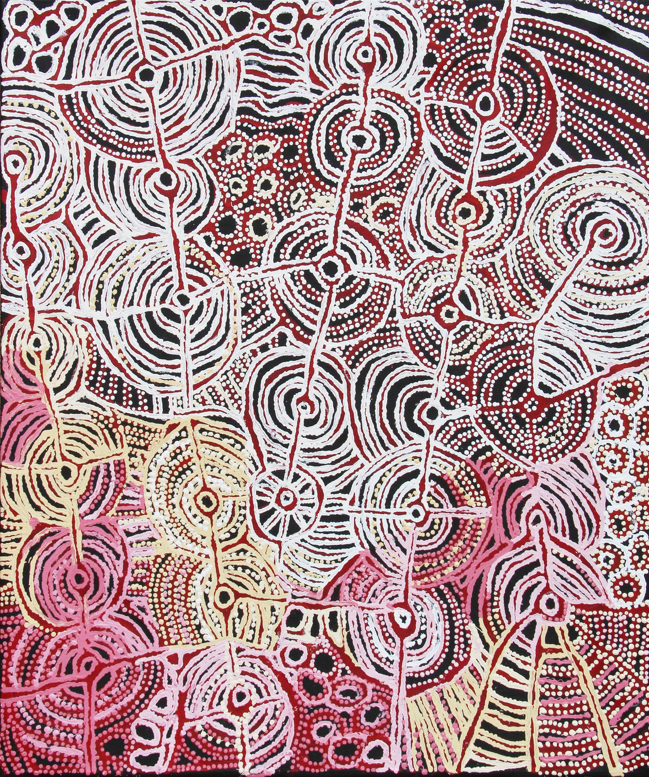 Maringka Burton, Anamaruku Tjuta (Many Caterpillars), 2022