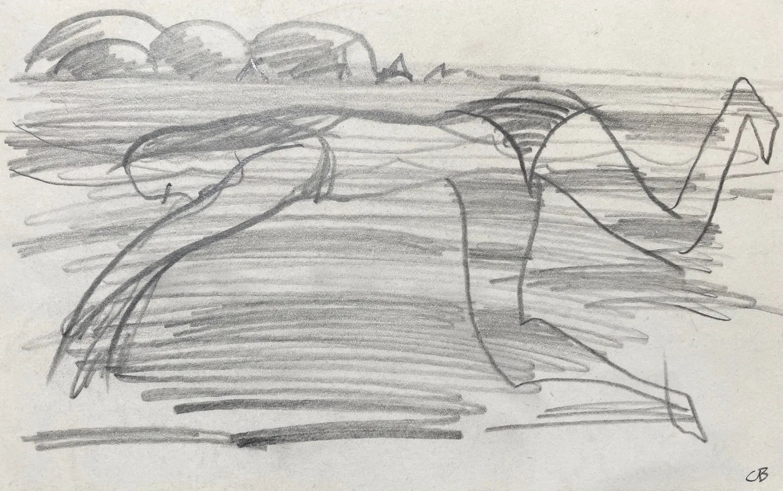 Charles Blackman, The Diver, c.1954