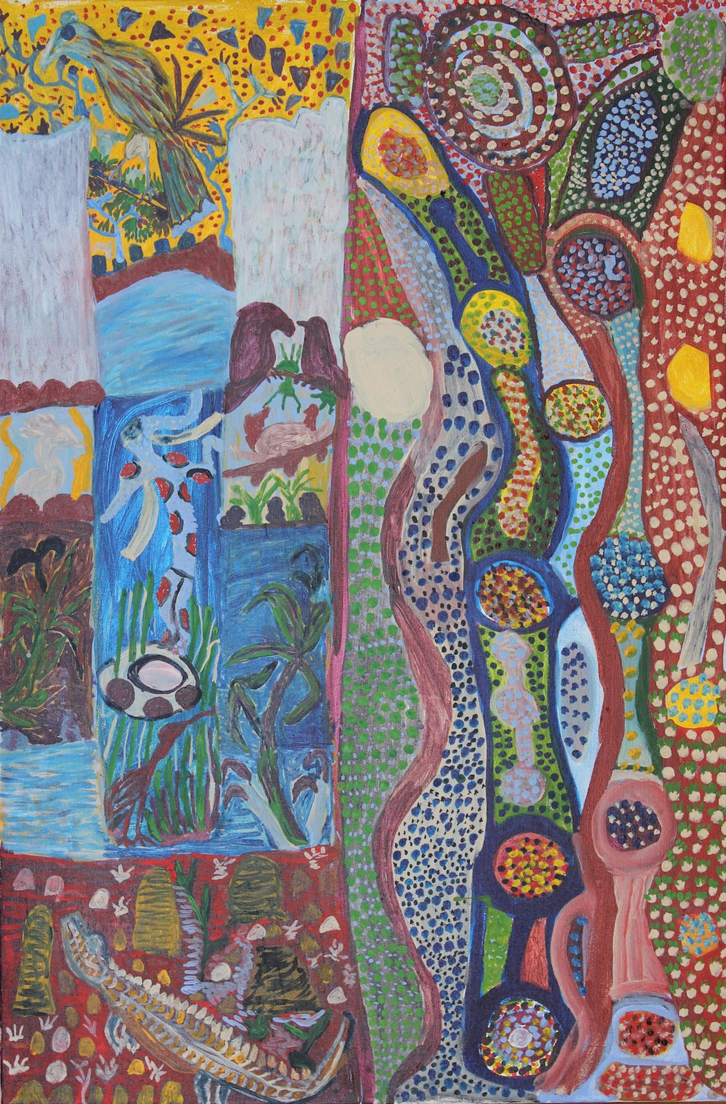 Janet Dreamer, Walkabout (white gums and little birds at Fox River), 2018