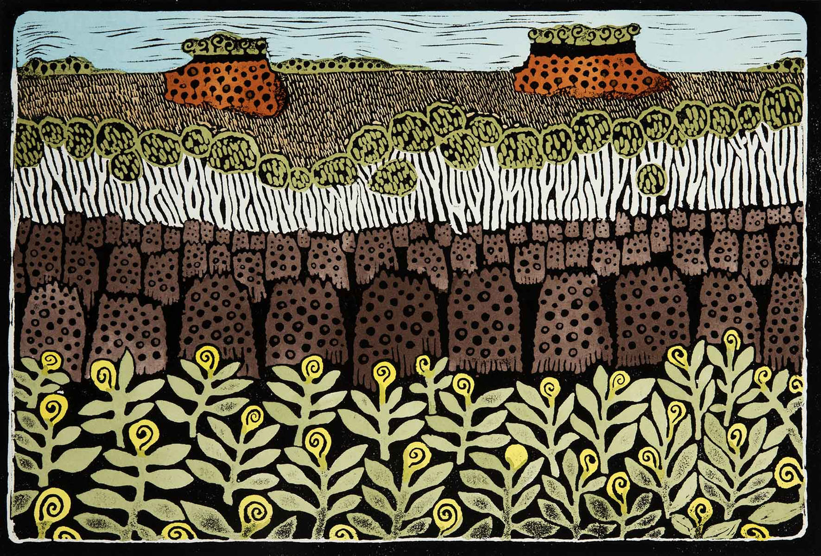 David Wright, Magnetic Termite Mounds at Emu Point, Peppimenarti, 2017
