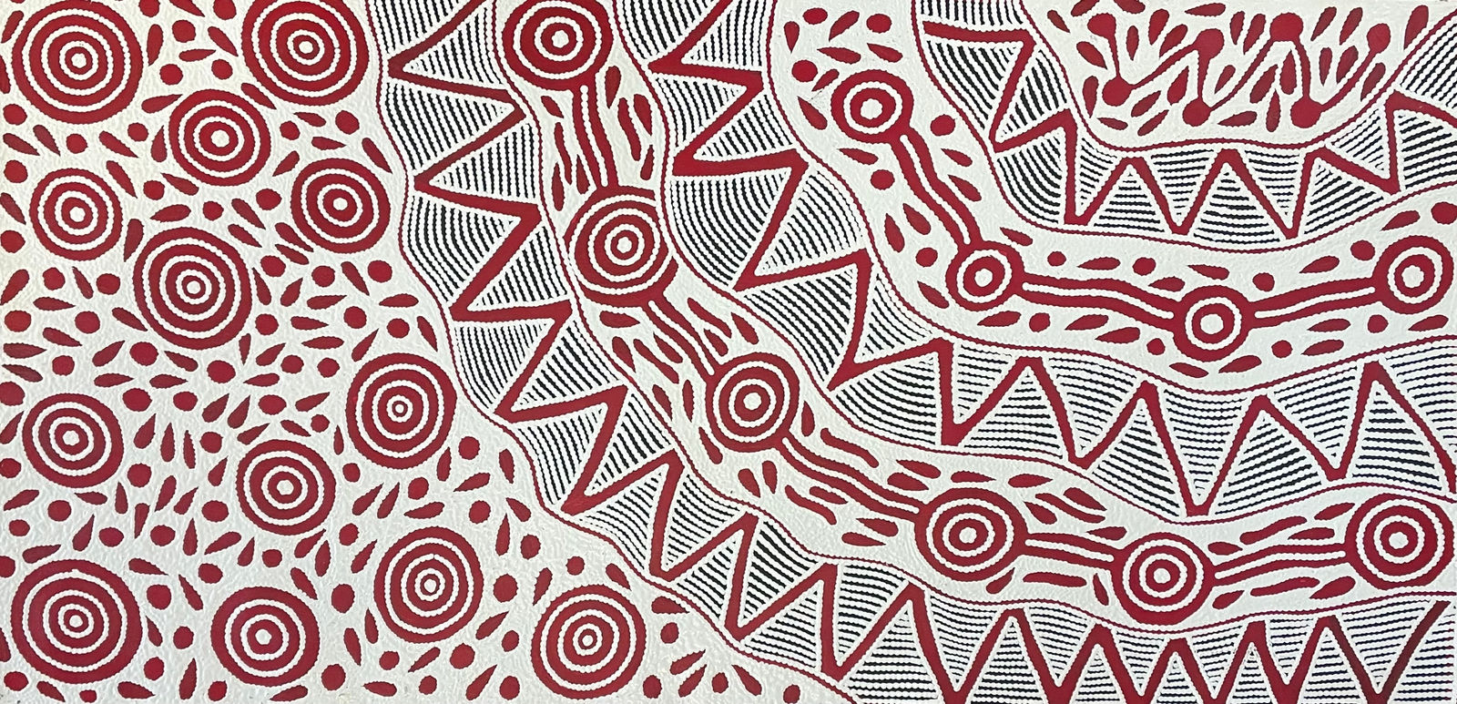 Ursula Napangardi Hudson, Pikilyi Jukurrpa (Vaughan Springs Dreaming), 2025