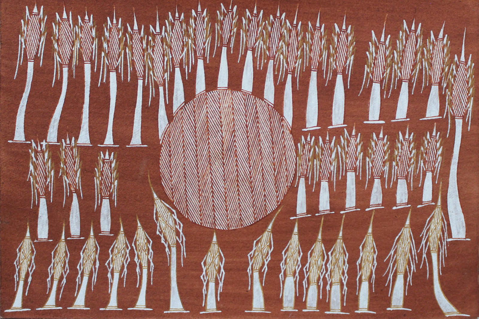 Willie Nabulwad, Kunkurra Djang (Wind Dreaming), 2017