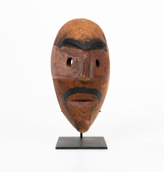 Unknown Artist, Salish-Klallam Almeqho (War Spirit) Mask, 1860-1880