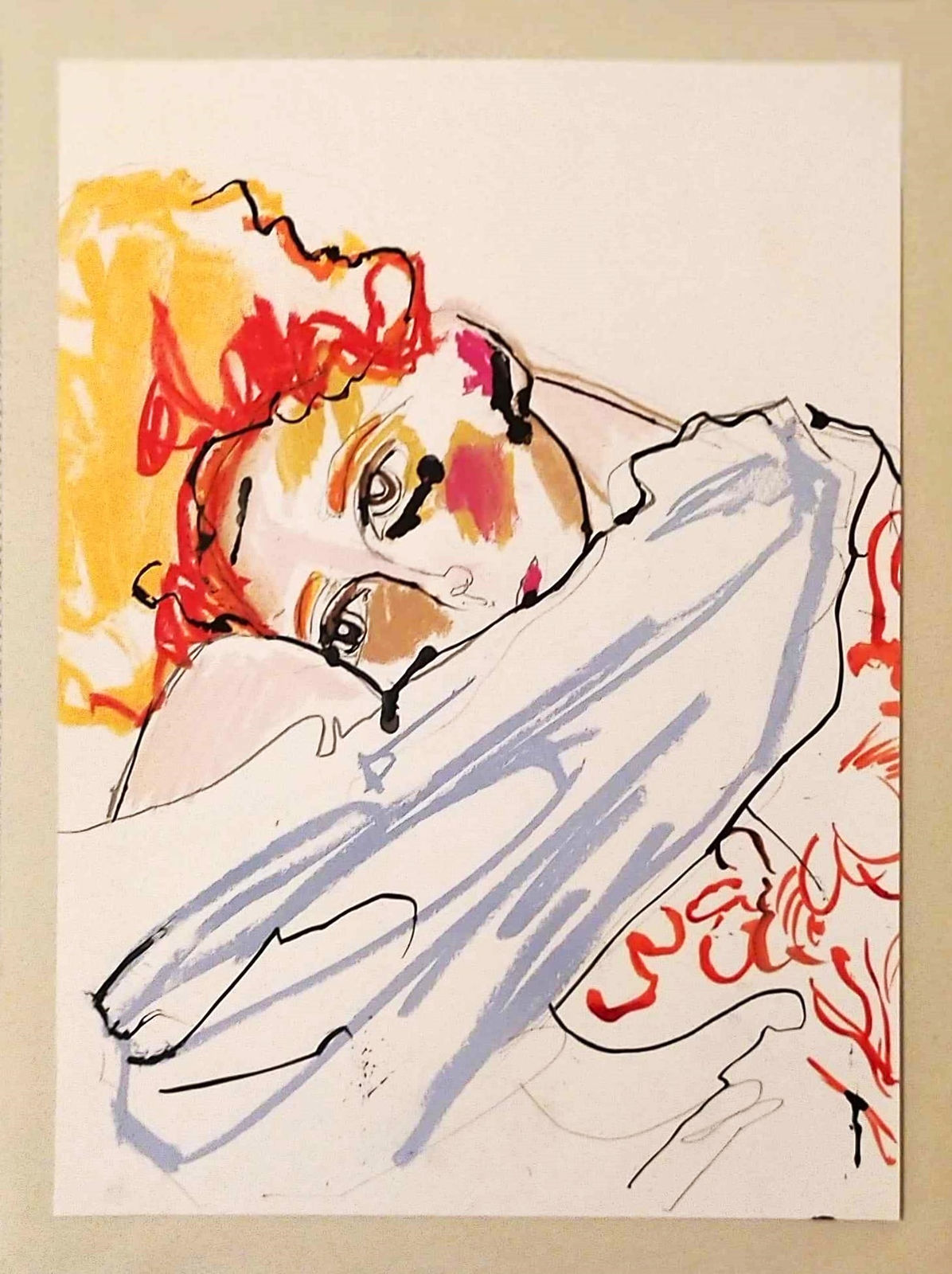 DRAWING CABARET COUTURE, Renaissance girl by DCC Artist Caroline Nuttall, 2023