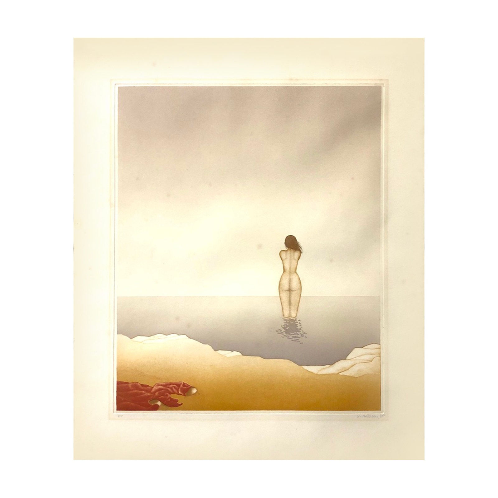 Elisabeth von Holleben, Nude at Sea, 1978