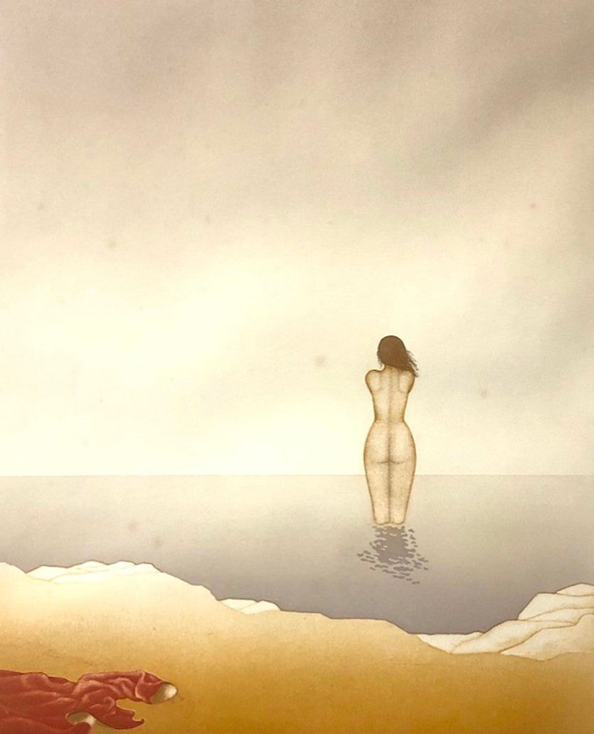 Elisabeth von Holleben, Nude at Sea, 1978