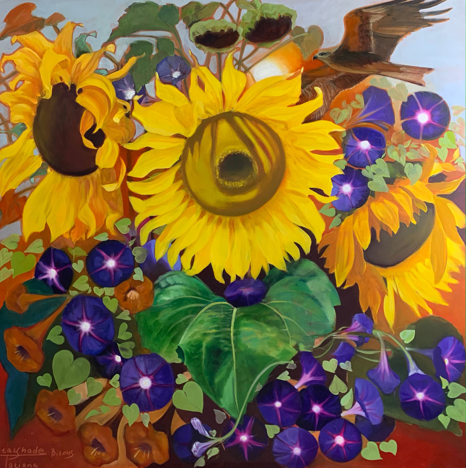 Tatiana Talshade, Flaming evening, 2022