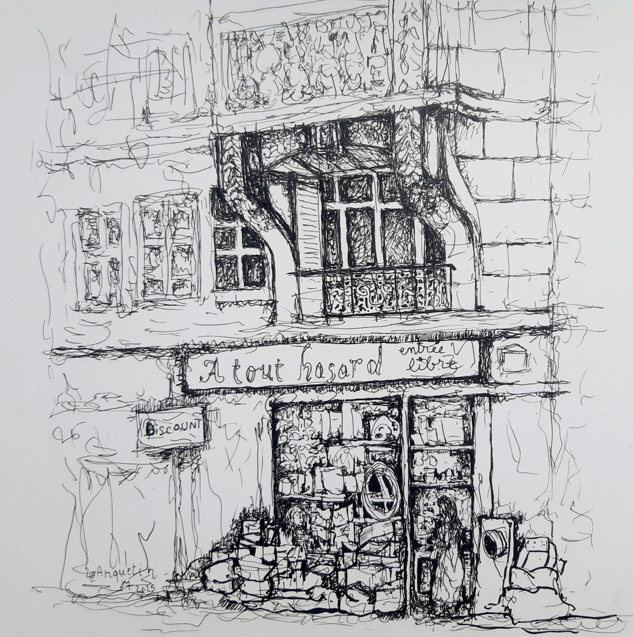 Jean-Yves Anquetin, A tout hasard, Rue Guersant, 2025