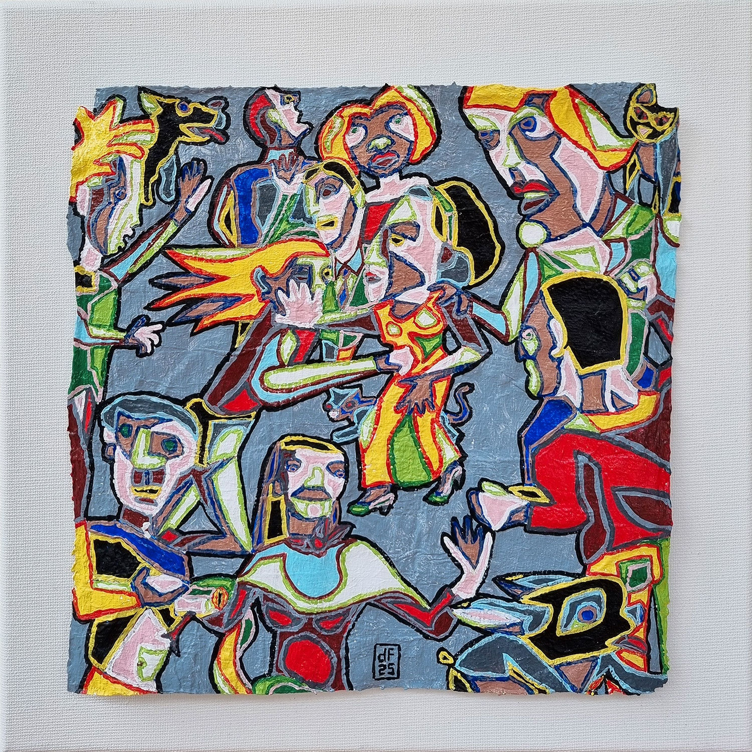 Philippe Nicolas, Contours toile N° 7, 2025