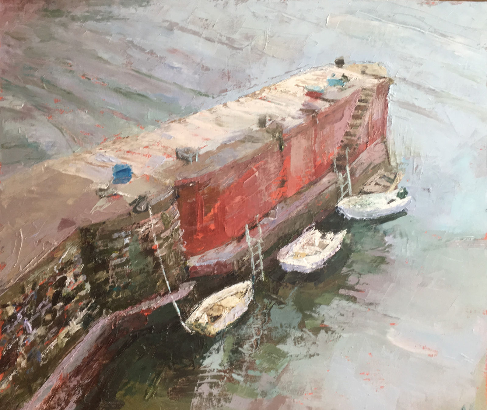 Anne Aspinall, Moored on the Harbour, Porthgain