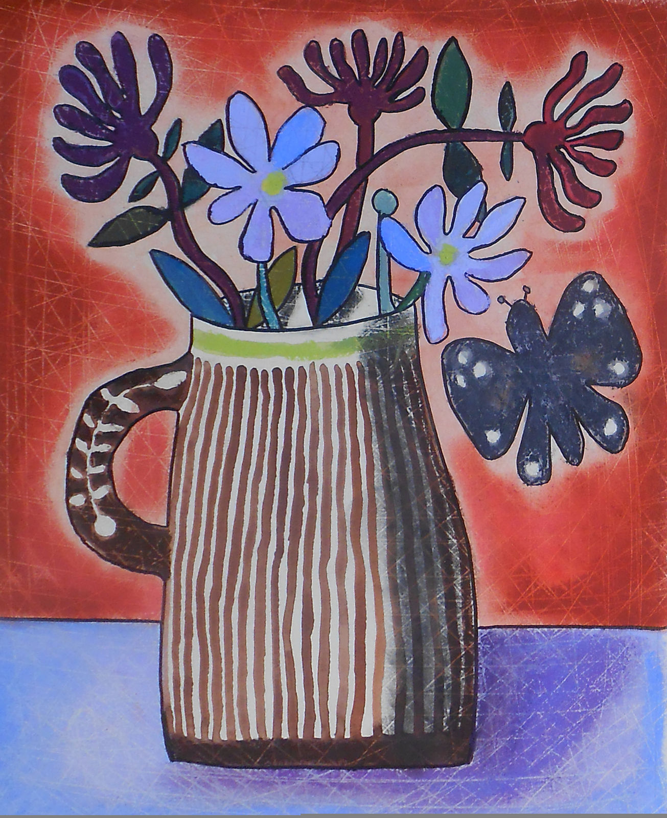 Susan Gathercole, Striped Jug and Moth