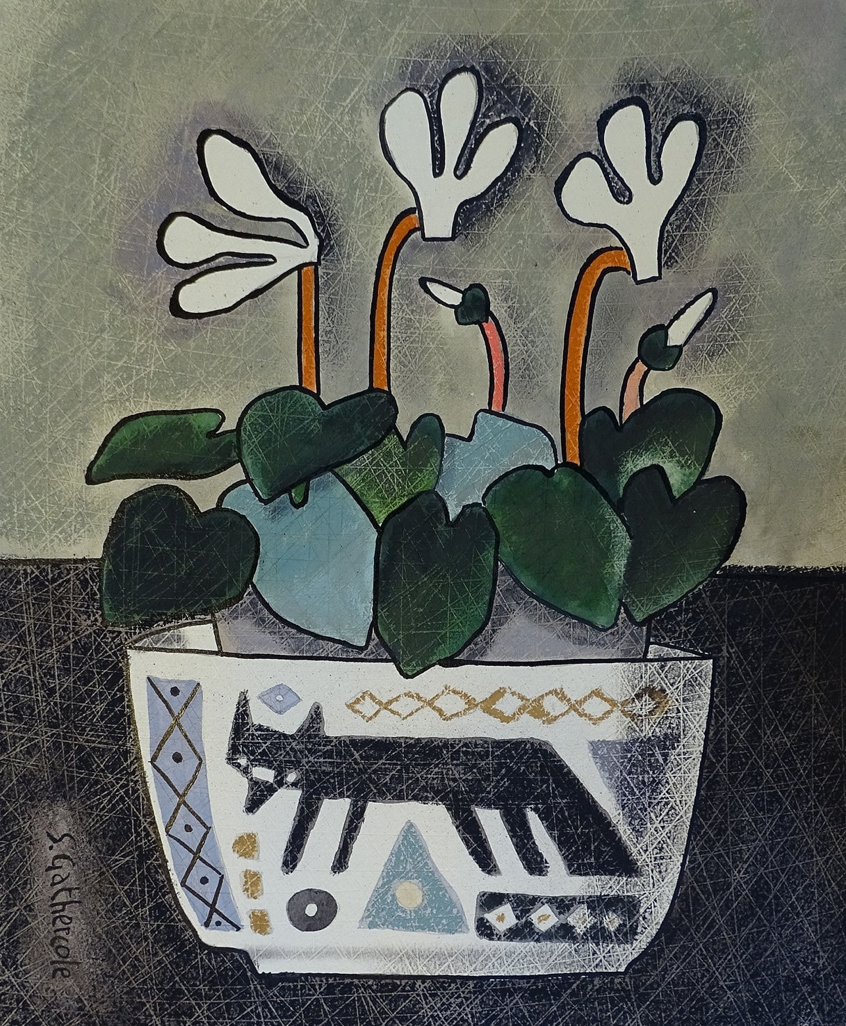 Susan Gathercole, Cyclamen & Svaale Dish II