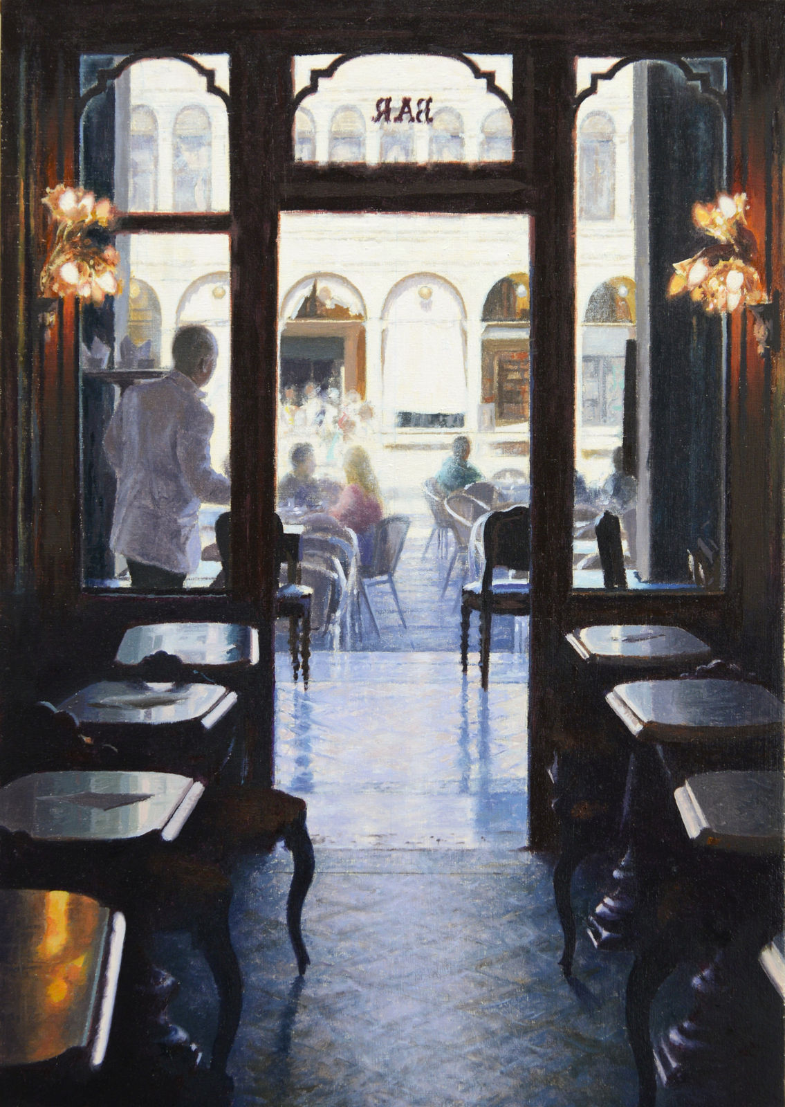 Mike Briscoe, Piazza view from Caffe Florian, 2025