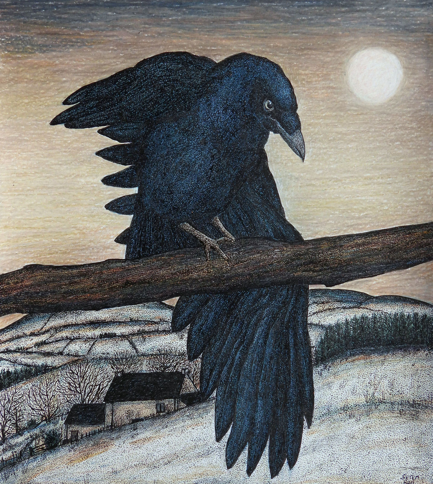 Seren Bell, Raven, Nightfall, 2025