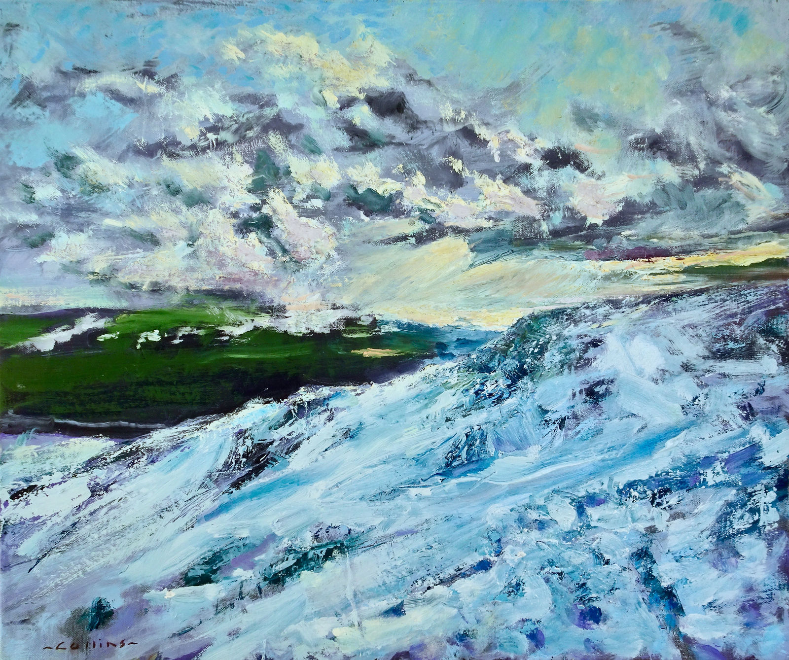 Martin Collins 1941 - 2023, Winter Sunrise, Tal y Fan, 2022