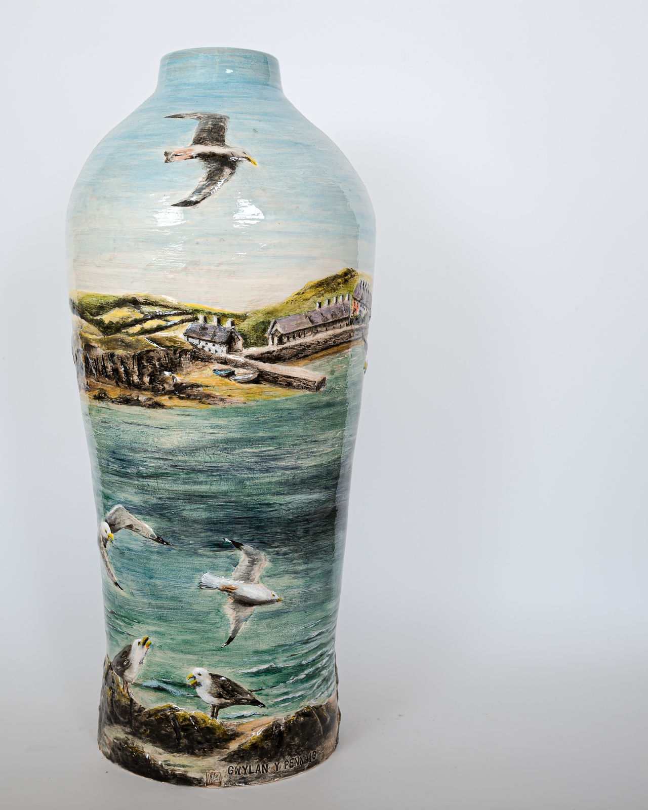 Helen Gittins, Herring Gulls: 'the path headed West past the gull raided bins'