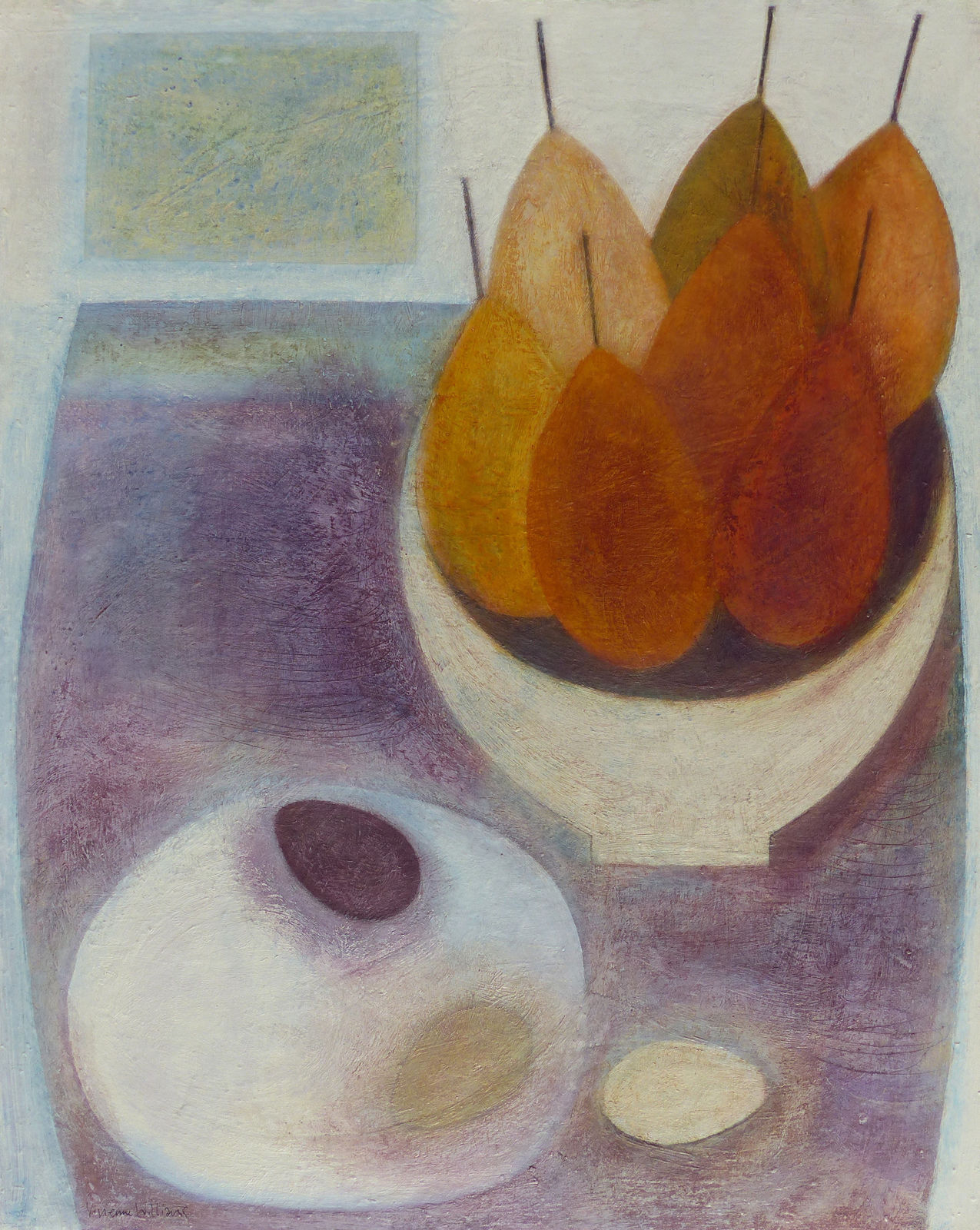 Vivienne Williams, Still Life with Pears and Eggs, 2023