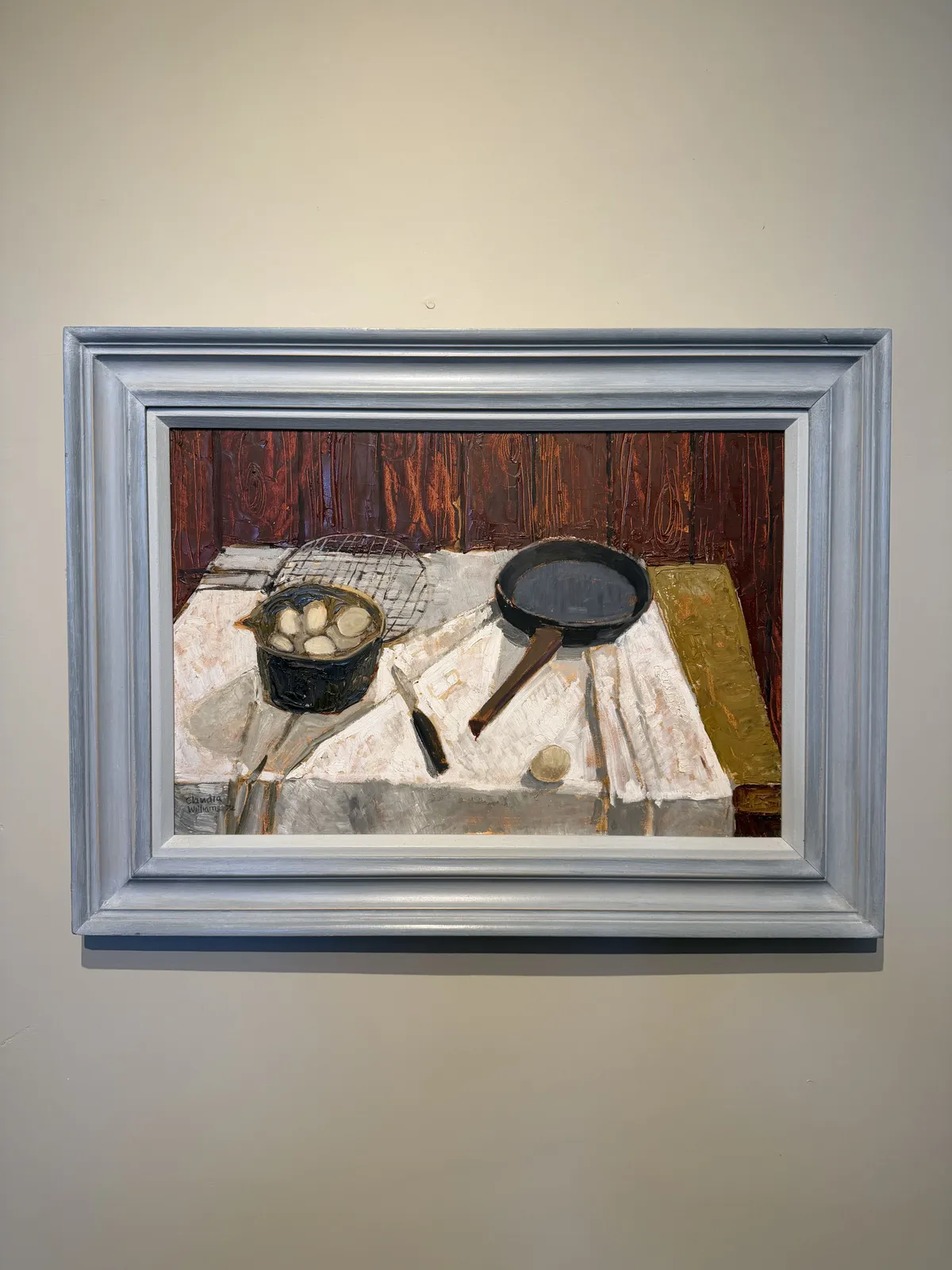 Claudia Williams 1933 - 2024, Still Life with Frying Pan, 1972