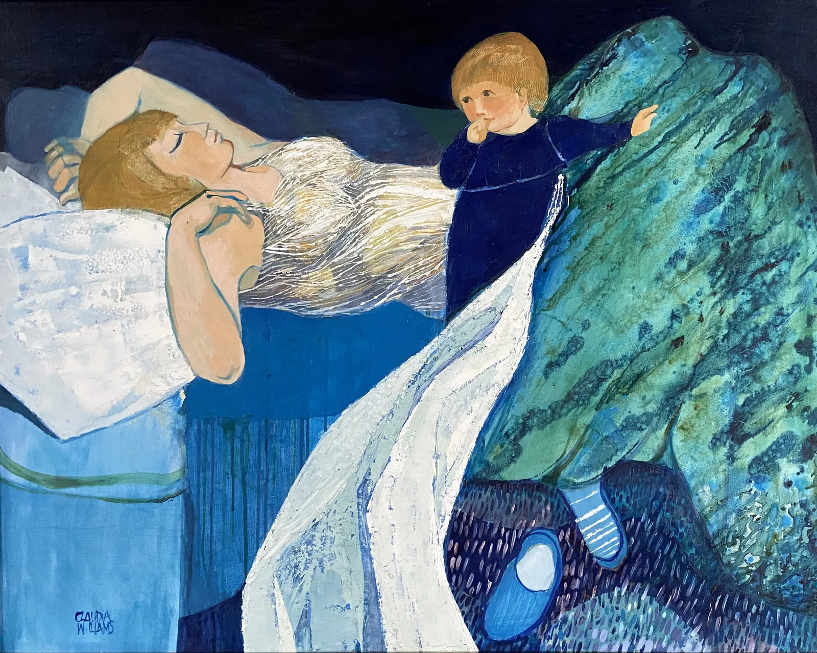 Claudia Williams 1933 - 2024, Sleeping Parents, 1987