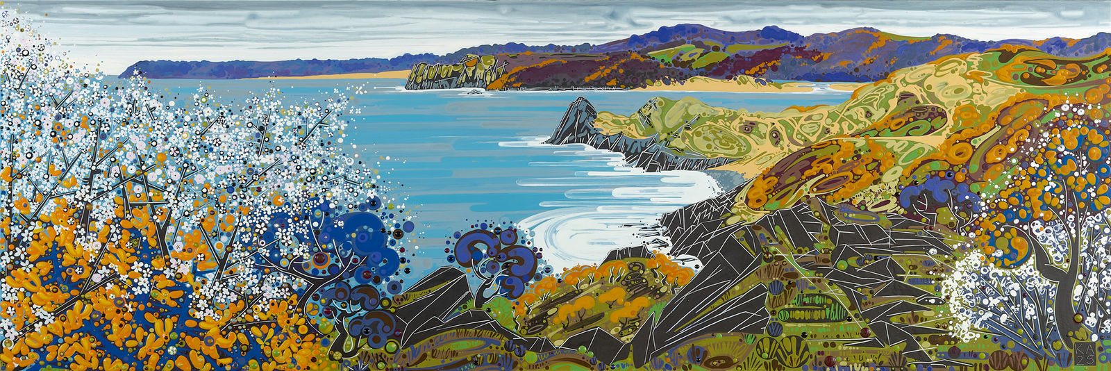 Katie Allen, Towards Pobbles & Three Cliffs, Spring, 2025