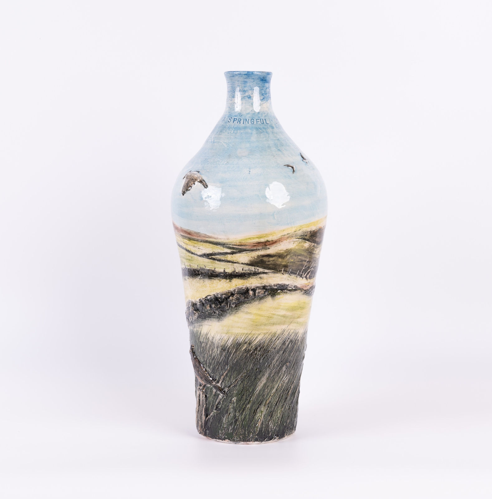 Helen Gittins, Ebrill 'A springful of larks in a rolling cloud'