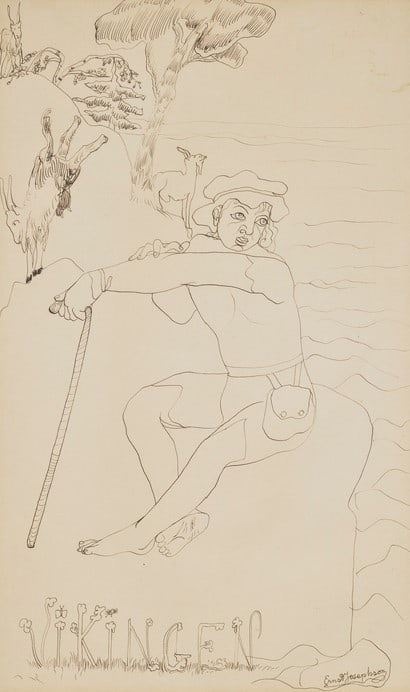 Ernst Josephson, The Viking (Vikingen), 1895