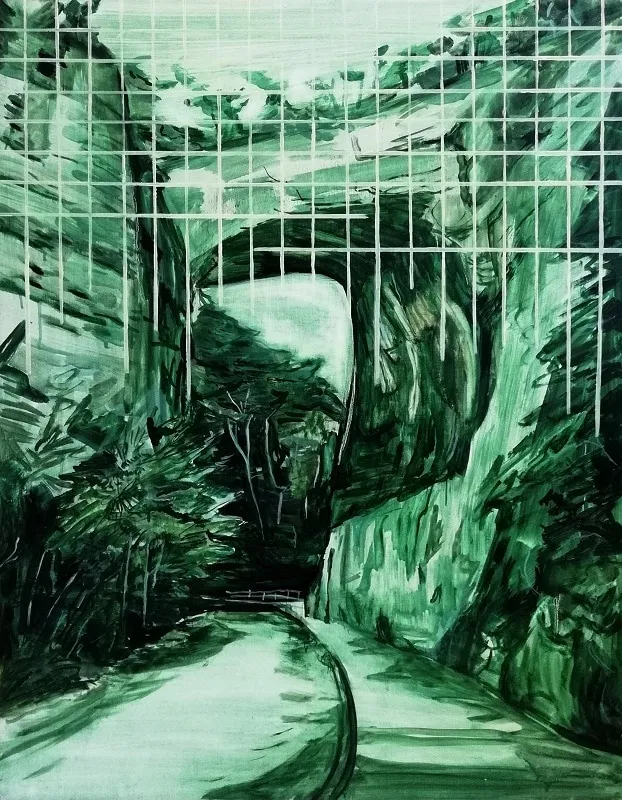 Lucy Smallbone, Green Grid, 2018