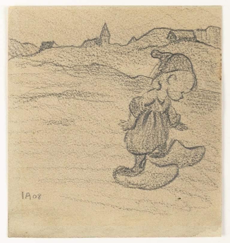 Ivar Arosenius, Eva´s clogs (Lillans träskor), 1908