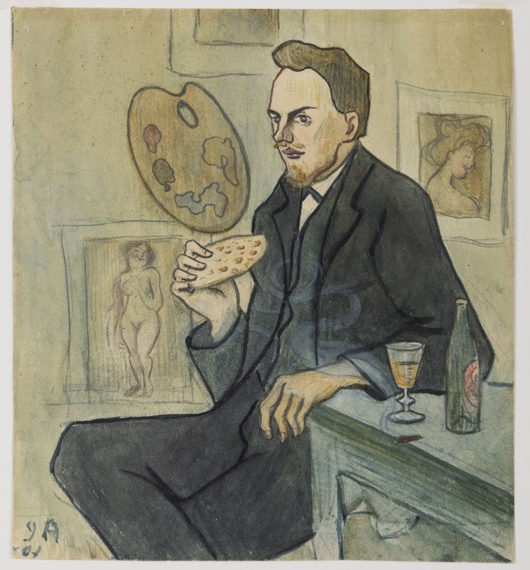 Ivar Arosenius, Portrait of David Lundahl, 1901