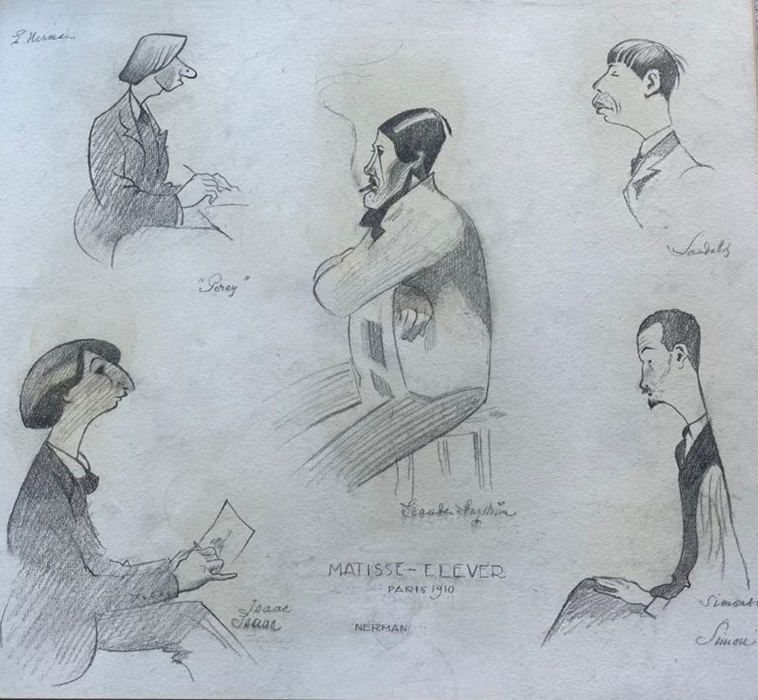 Einar Nerman, Students of Matisse, 1910