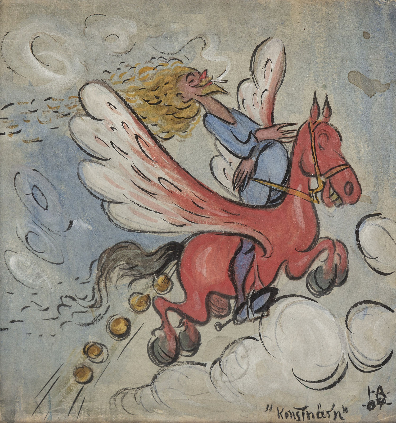 Ivar Arosenius, The Artist (Konstnär'n) Gerard Henning, 1904