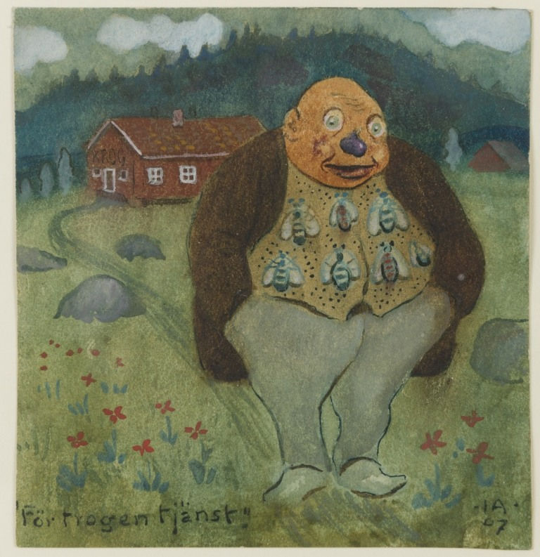 Ivar Arosenius, For loyal service (För trogen tjänst), 1907