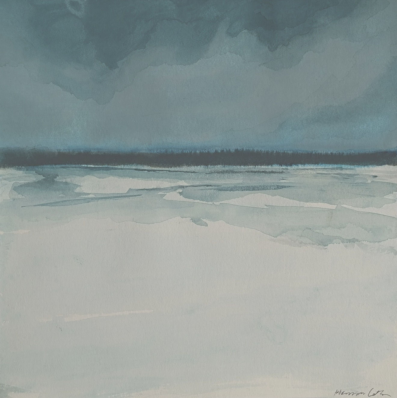 Herman Lohe, Winterscene (Vinter), 2025