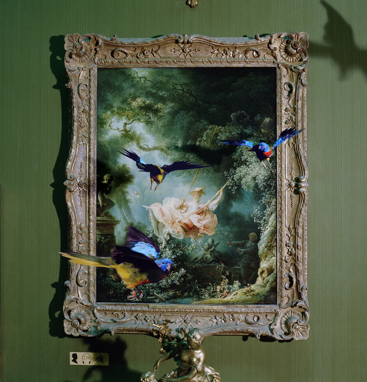 Karen Knorr, Academies - Sanctuary, In the Green Room, 2000-2001