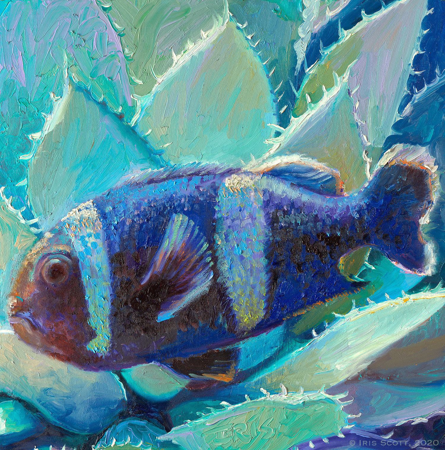 Iris Scott, Swimming in Succulents, 2020