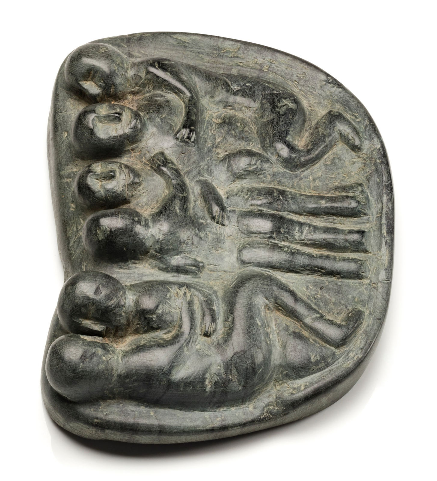 MIRIAM NANURLUQ QIYUK (1933-2016) QAMANI'TUAQ (BAKER LAKE), Together (Family Sleeping), 1984