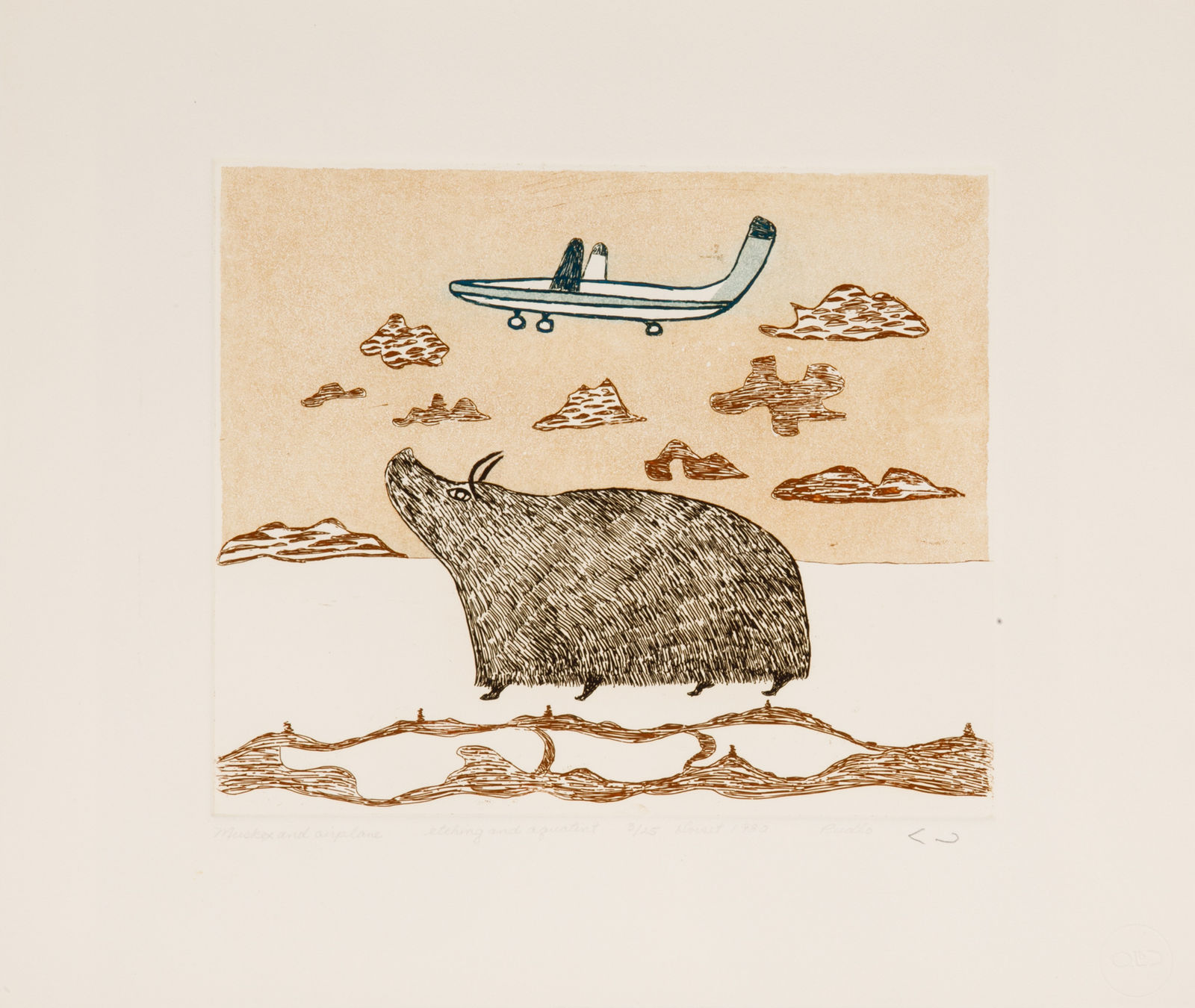 SIX ARTISTS FROM KINNGAIT (CAPE DORSET), 6 Inuit Artists: A Collection of Etchings (Suite), 1979/80 (Special Release)