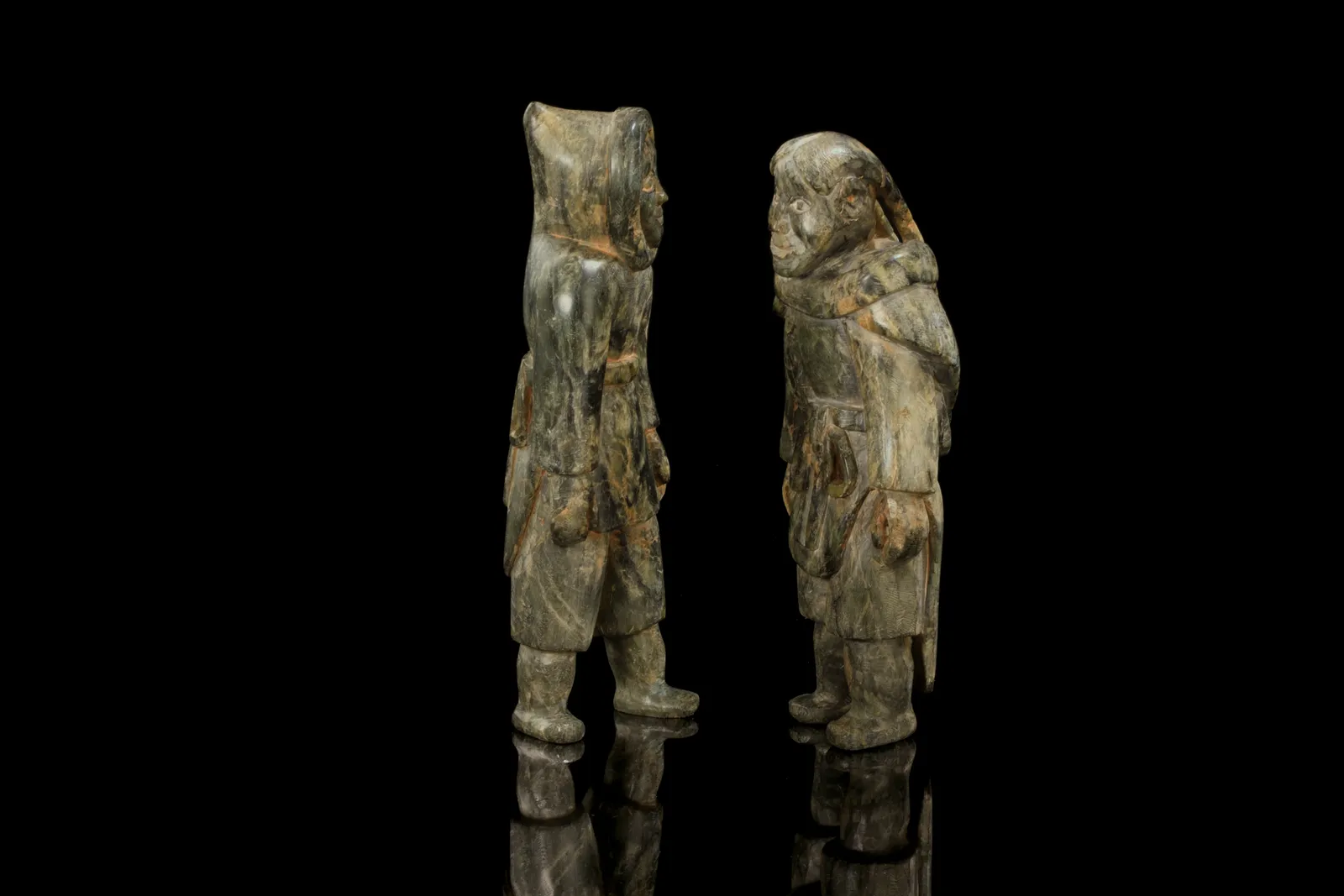 MANNUMI SHAQU (1971-2000) KINNGAIT (CAPE DORSET), Standing Couple, c. 1965